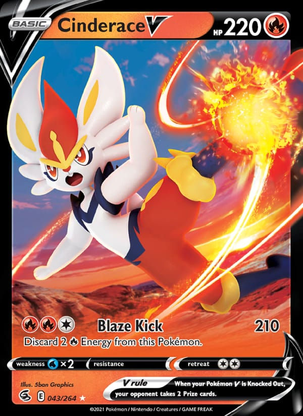 Cinderace V 043/264 Fusion Strike (EN)