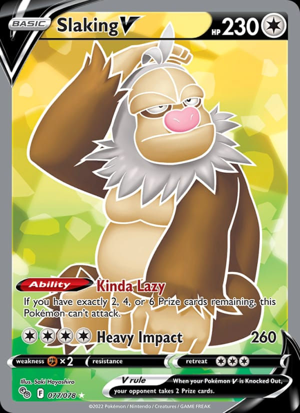 Slaking V 077/078 Pokémon GO (EN)