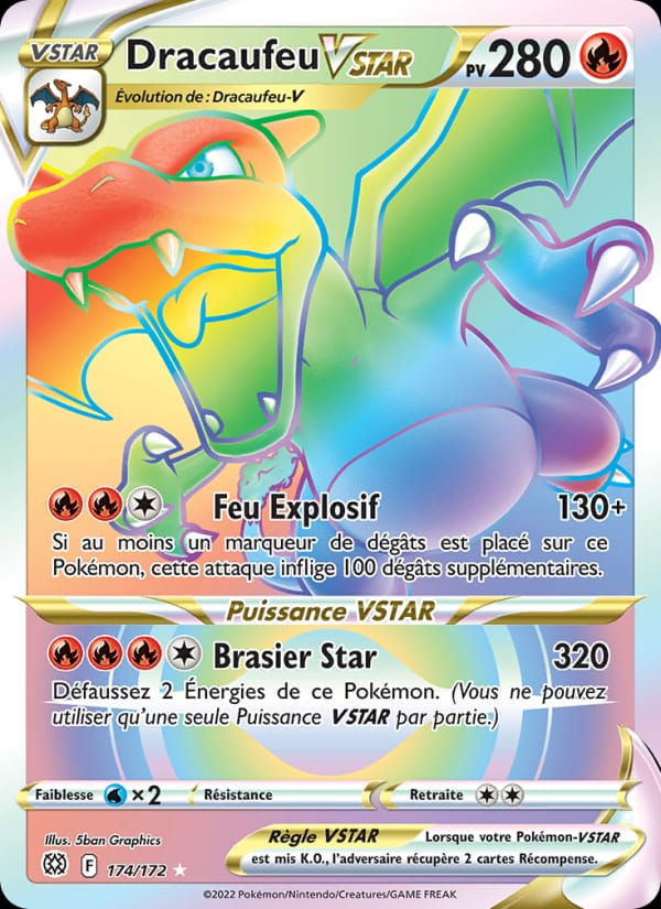 Dracaufeu VSTAR 174/172 Stars Étincelantes (FR)