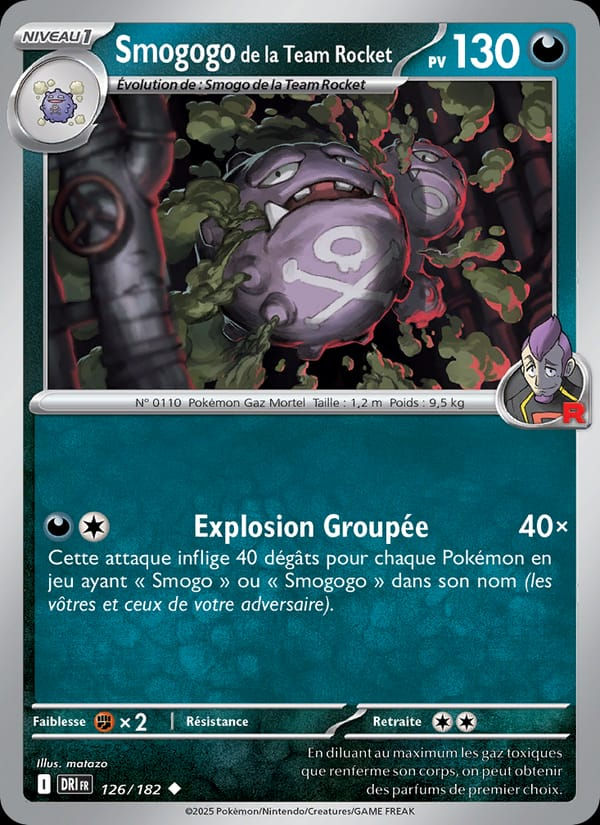 Smogogo de la Team Rocket 126/182 Rivalités Destinées (FR)