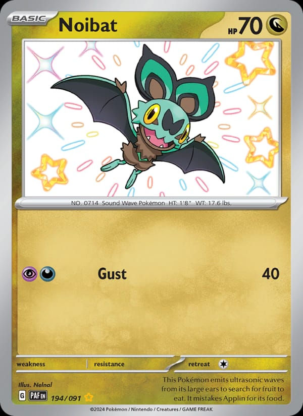 Noibat 194/091 Paldean Fates (EN)
