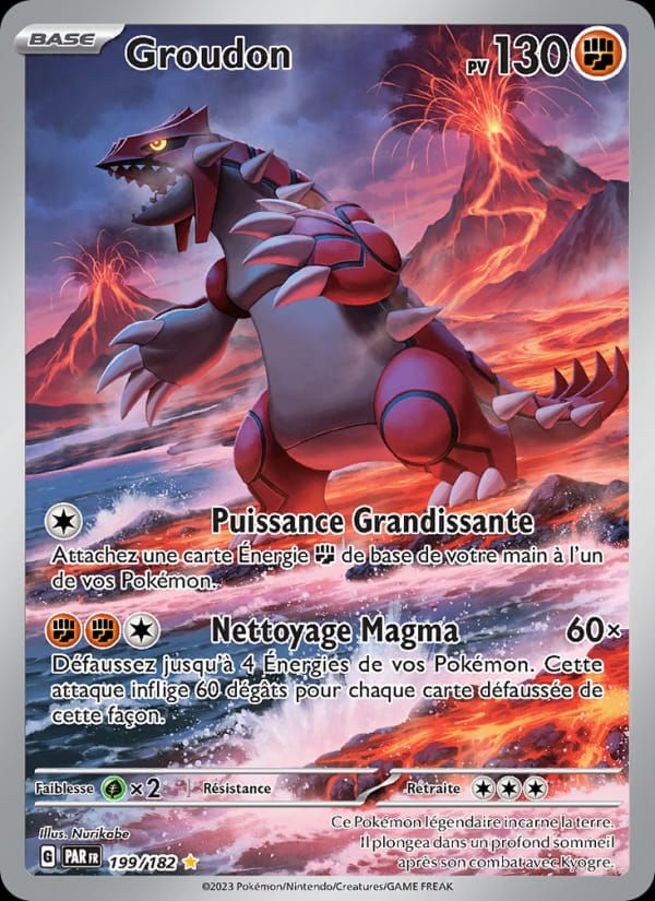 Groudon 199/182 Faille Paradoxe (FR)