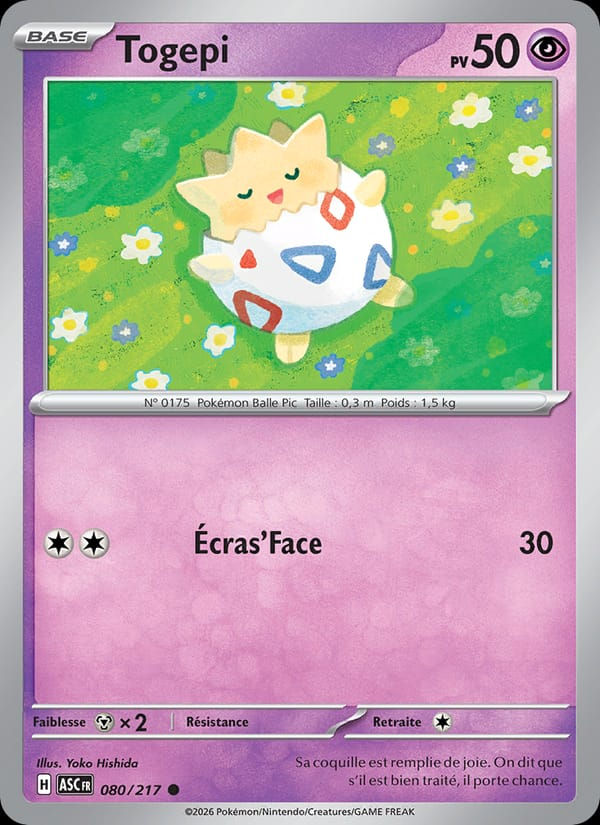 Togepi 080/217 Héros Transcendants (FR)