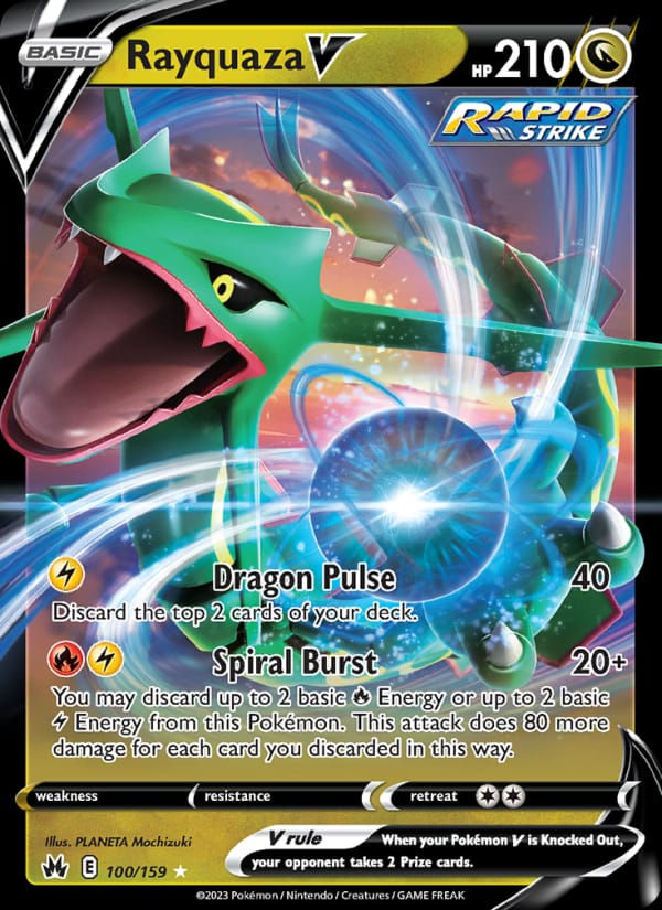 Rayquaza V 100/159 Crown Zenith (EN)