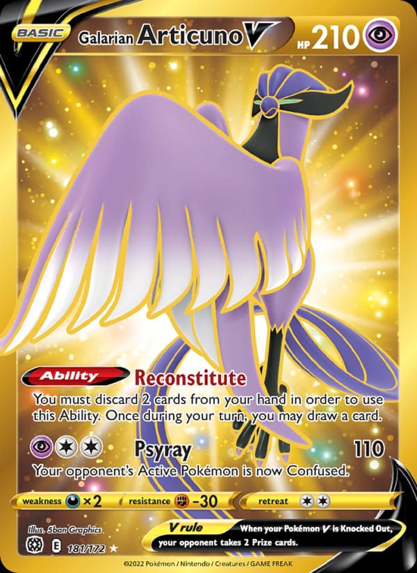 Galarian Articuno V 181/172 Brilliant Stars (EN)