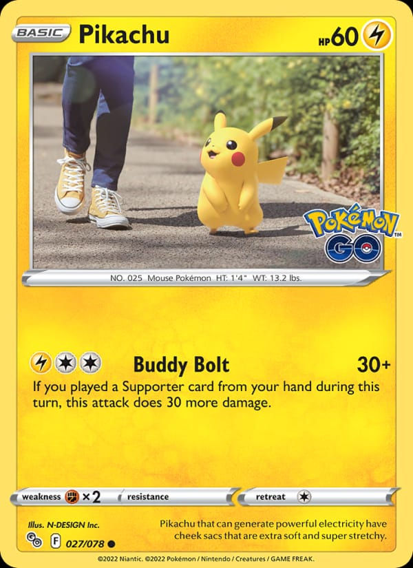 Pikachu 027/078 Pokémon GO (EN)