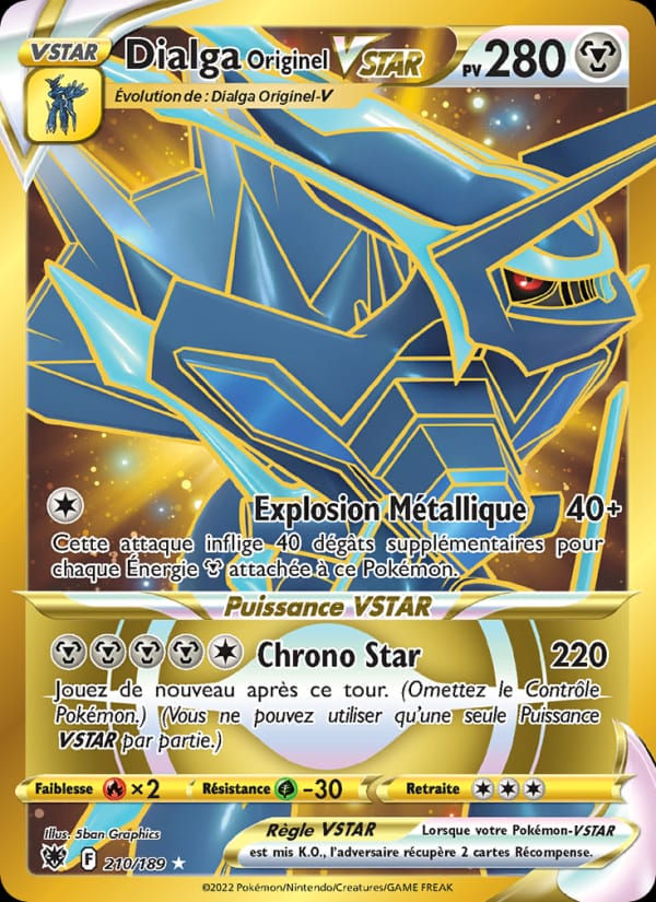 Dialga Originel VSTAR 210/189 Astres Radieux (FR)