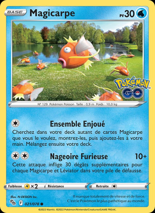 Magicarpe 021/078 Pokémon GO (FR)