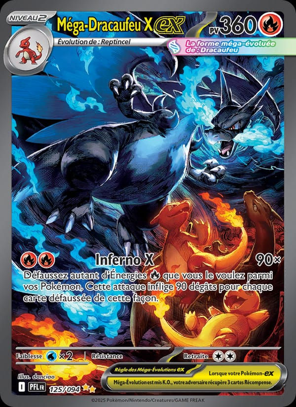 Méga-Dracaufeu X-ex 125/094 Flammes Fantasmagoriques (FR)