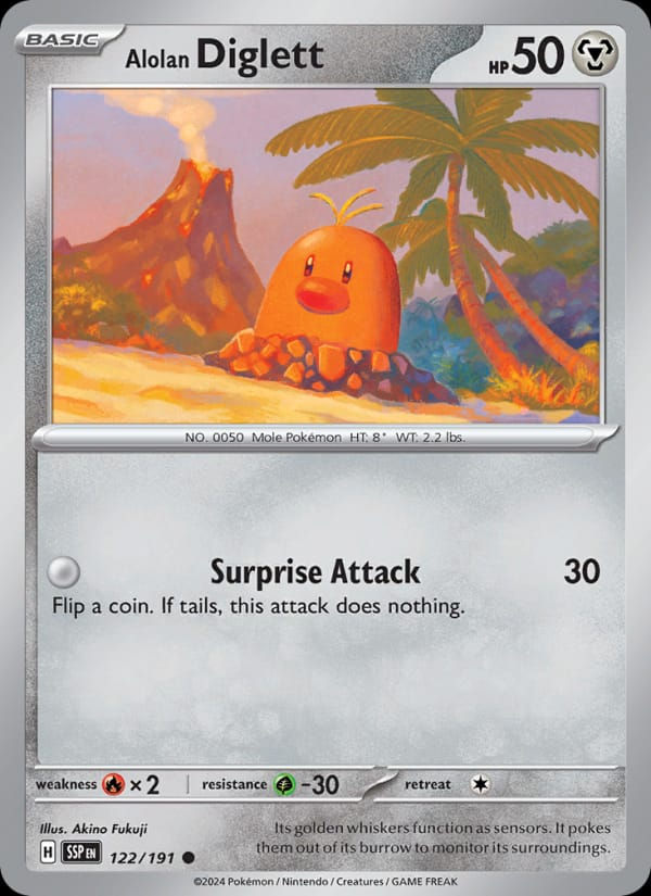 Alolan Diglett 122/191 Surging Sparks (EN)