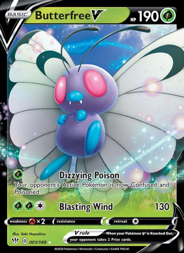 Butterfree V 001/189 Darkness Ablaze (EN)