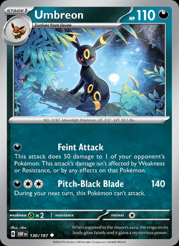 Umbreon 130/197 Obsidian Flames (EN)