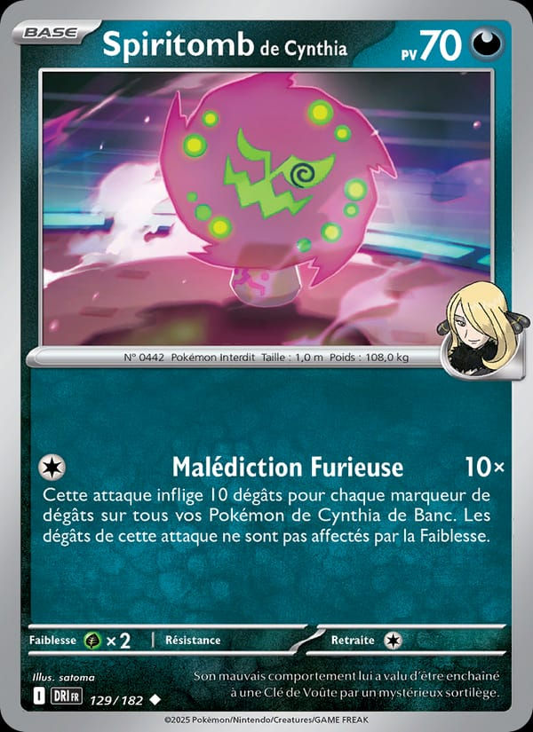 Spiritomb de Cynthia 129/182 Rivalités Destinées (FR)