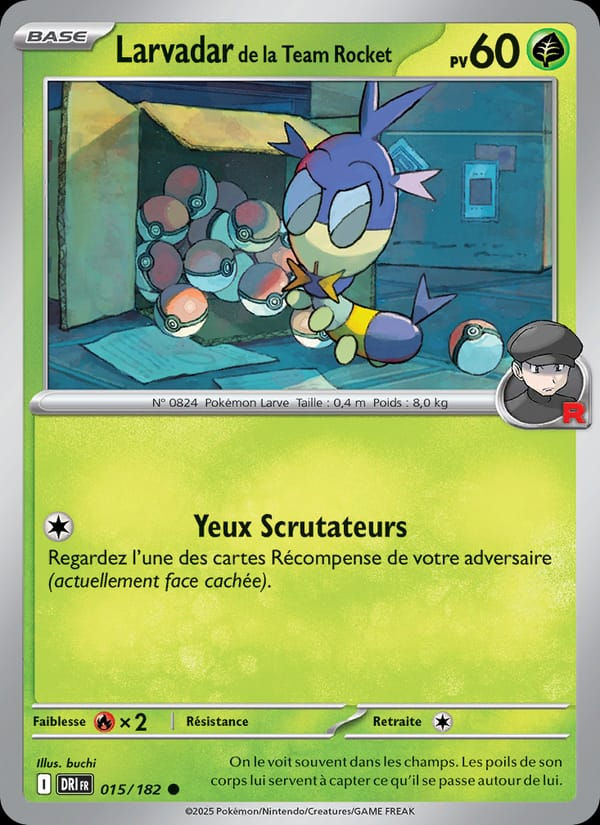 Larvadar de la Team Rocket 015/182 Rivalités Destinées (FR)