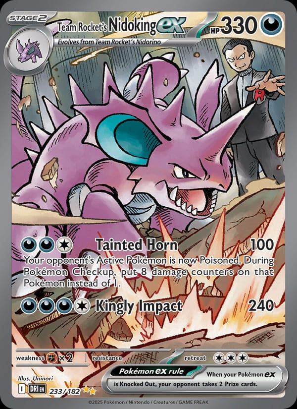 Team Rocket's Nidoking ex 233/182 Destined Rivals (EN)