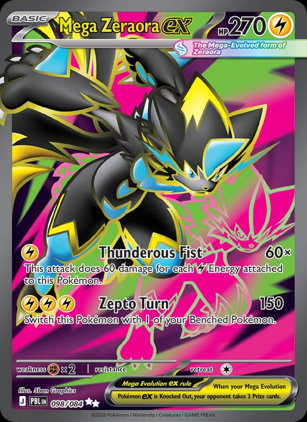 Mega Zeraora ex 098/084 Pitch Black (EN)