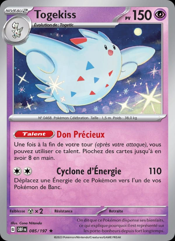 Togekiss 085/197 Flammes Obsidiennes (FR)