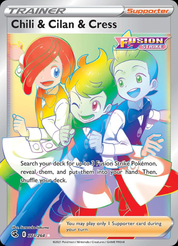 Chili & Cilan & Cress 273/264 Fusion Strike (EN)