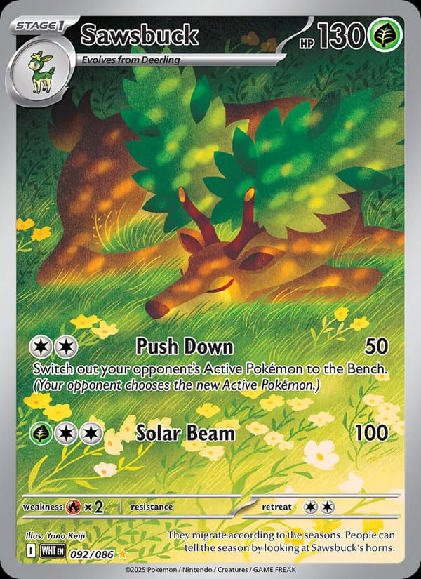 Sawsbuck 092/086 White Flare (EN)