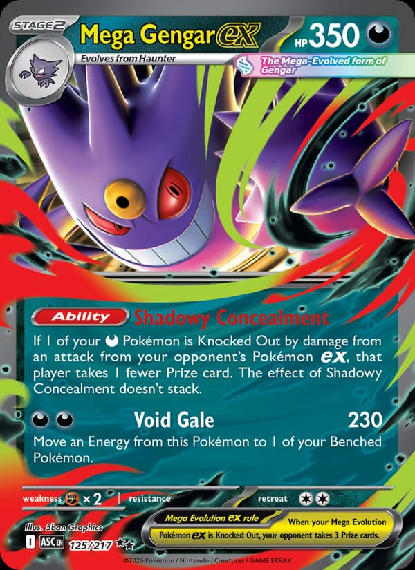 Mega Gengar ex 125/217 Ascended Heroes (EN)