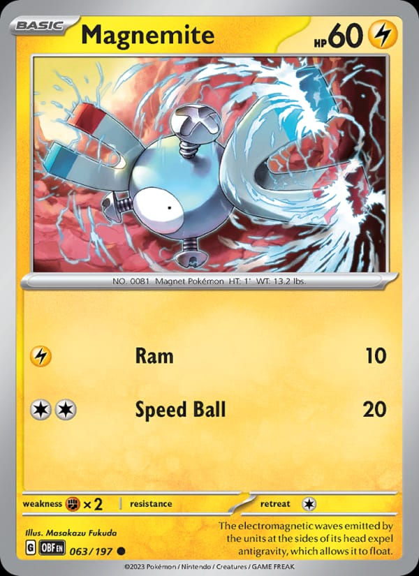 Magnemite 063/197 Obsidian Flames (EN)