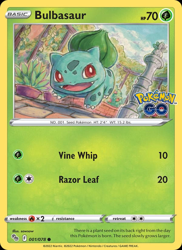 Bulbasaur 001/078 Pokémon GO (EN)