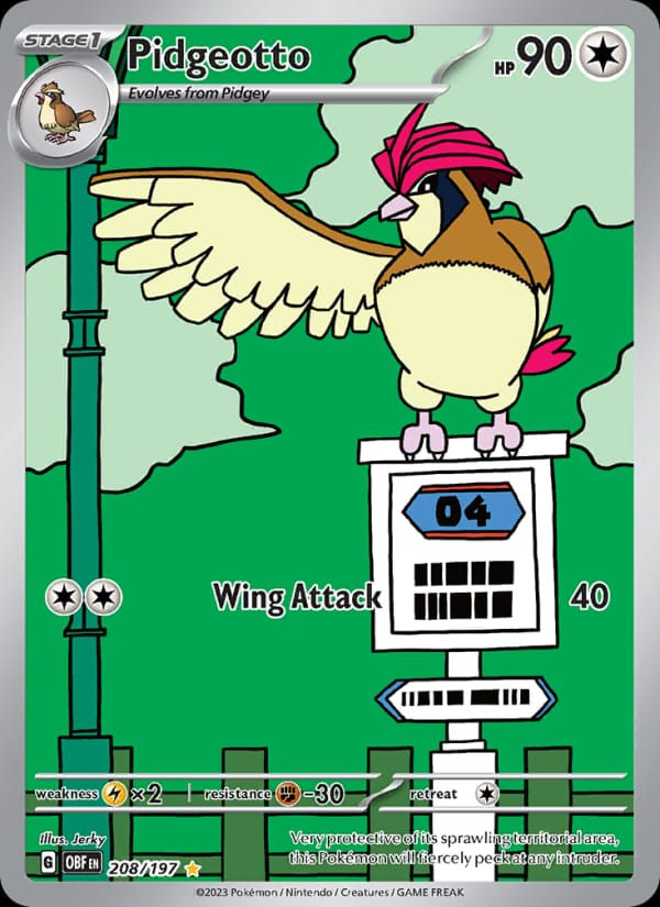 Pidgeotto 208/197 Obsidian Flames (EN)