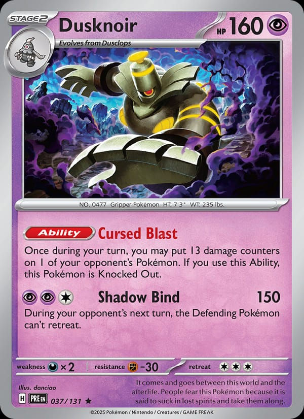 Dusknoir 037/131 Prismatic Evolutions (EN)