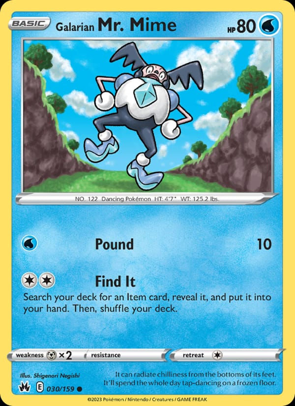 Galarian Mr. Mime 030/159 Crown Zenith (EN)