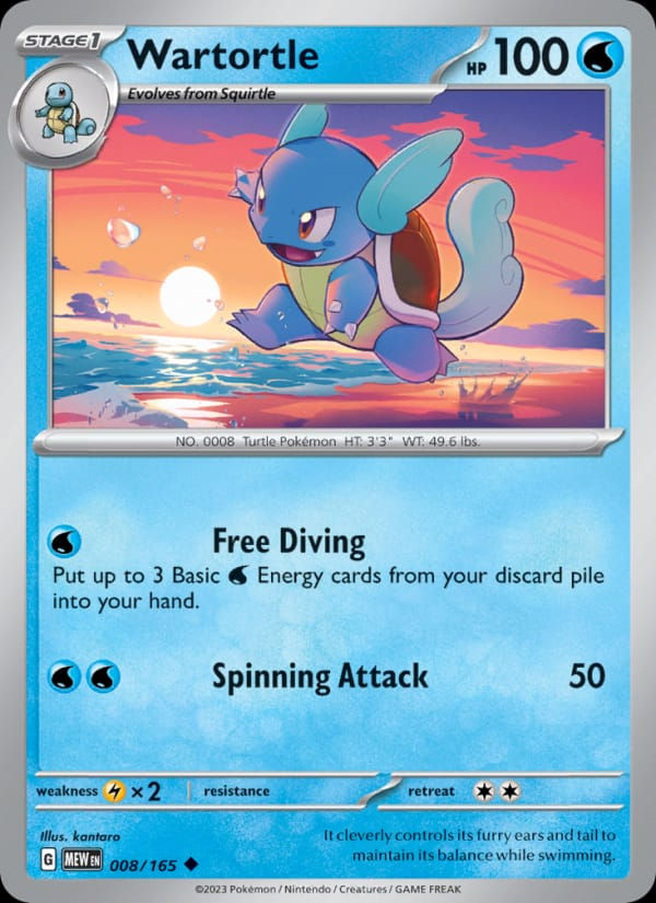 Wartortle 008/165 151 (EN)