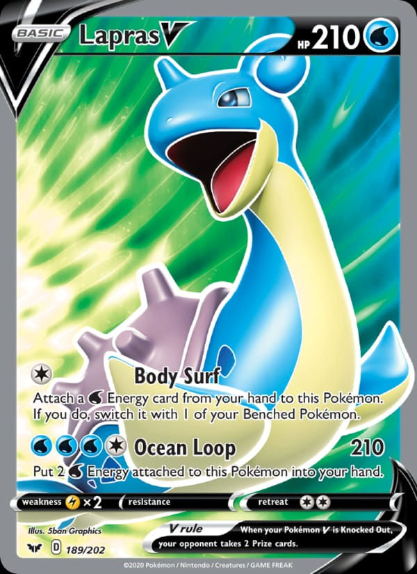 Lapras V 189/202 Sword & Shield (EN)