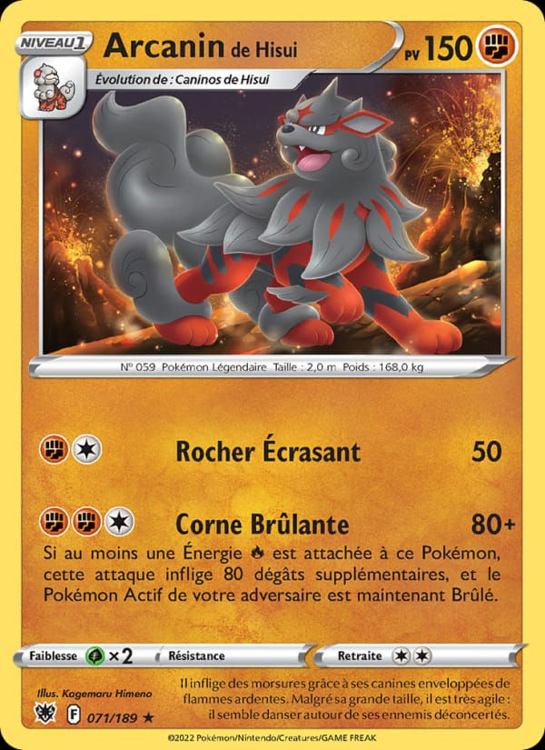 Arcanin de Hisui 071/189 Astres Radieux (FR)