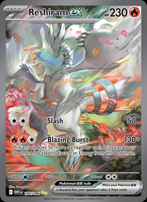 Reshiram ex 166/086 White Flare (EN)