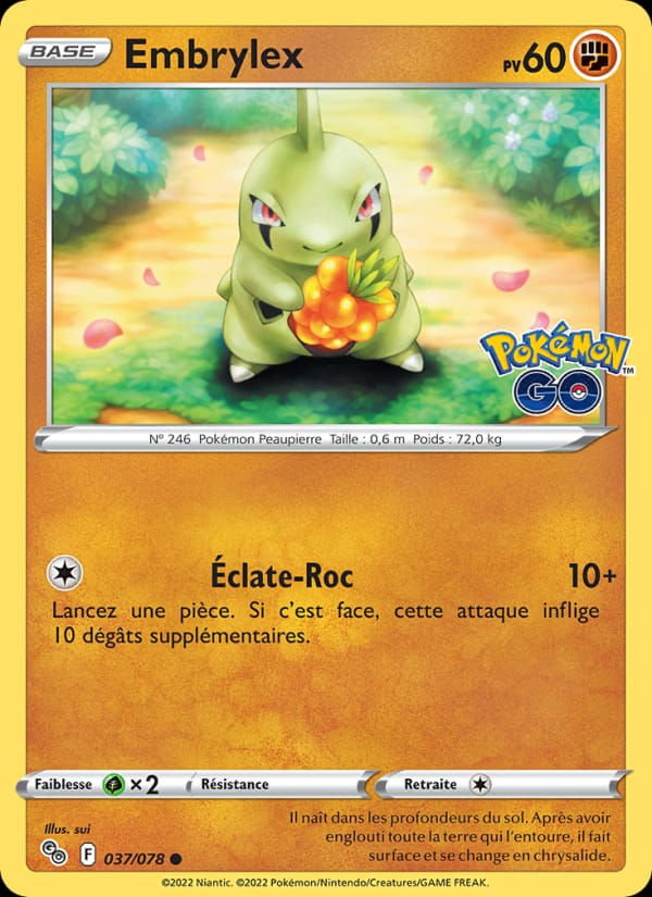 Embrylex 037/078 Pokémon GO (FR)