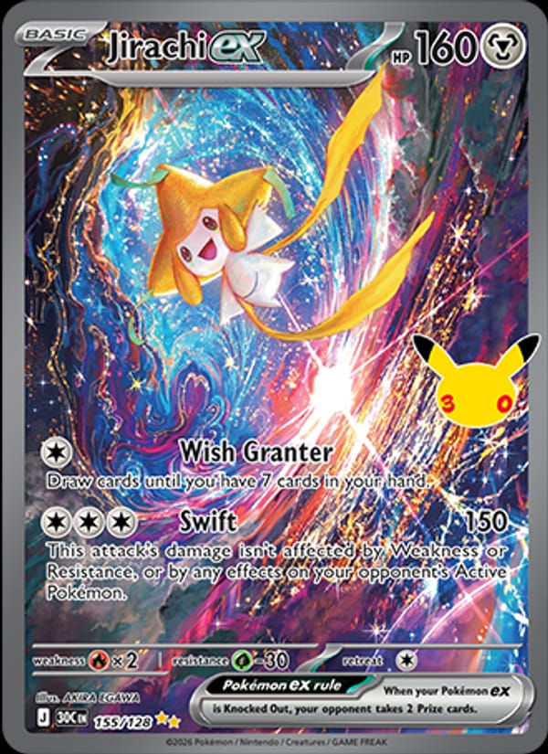 Jirachi ex 155/128 30th Celebration (EN)