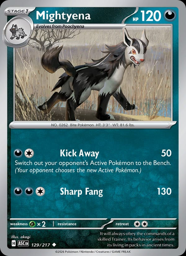 Mightyena 129/217 Ascended Heroes (EN)