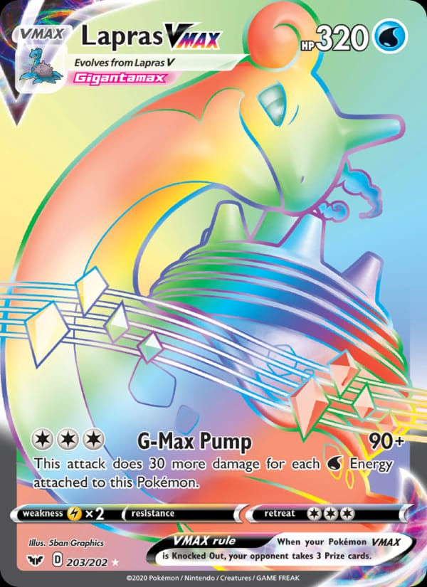 Lapras VMAX 203/202 Sword & Shield (EN)