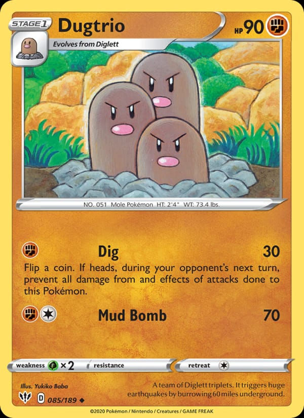 Dugtrio 085/189 Darkness Ablaze (EN)