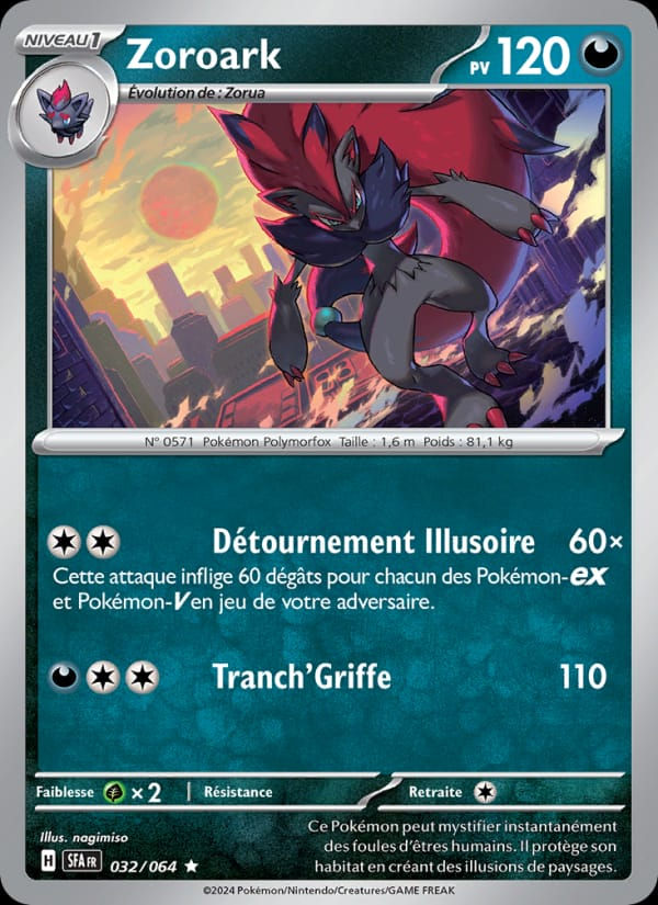 Zoroark 032/064 Fable Nébuleuse (FR)