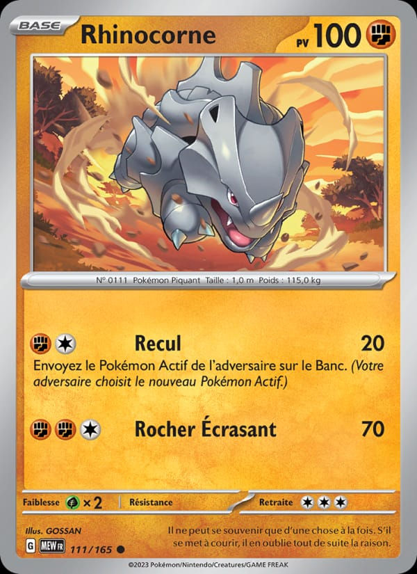 Rhinocorne 111/165 151 (FR)