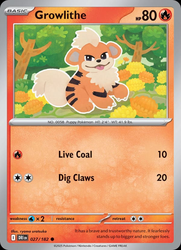 Growlithe 027/182 Destined Rivals (EN)