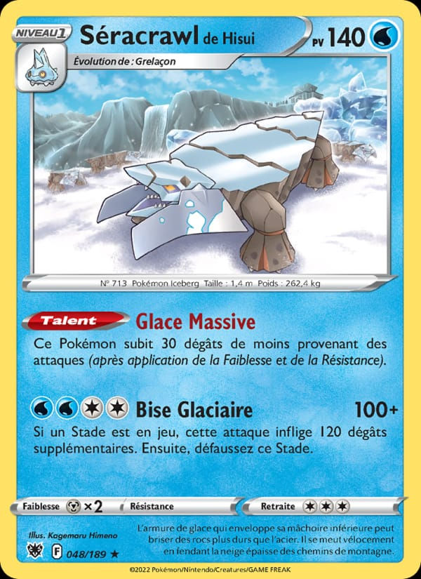 Séracrawl de Hisui 048/189 Astres Radieux (FR)