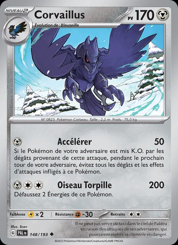 Corvaillus 148/193 Évolutions à Paldea (FR)