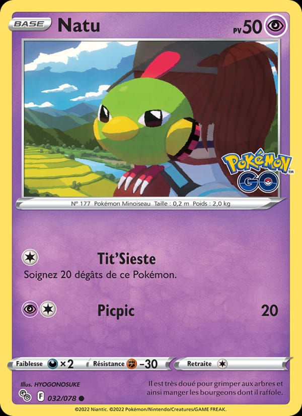 Natu 032/078 Pokémon GO (FR)