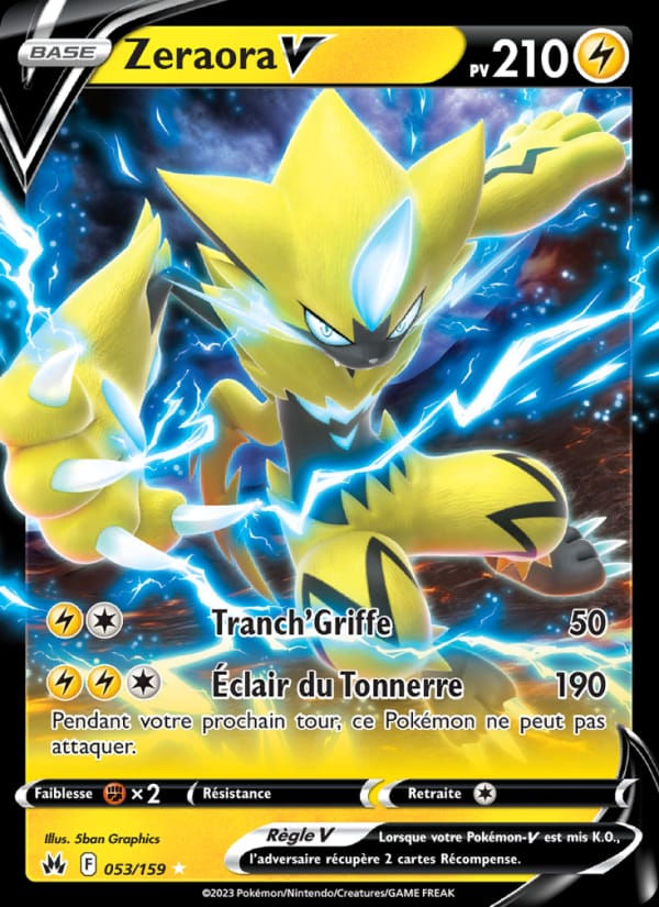 Zeraora V 053/159 Zénith Suprême (FR)