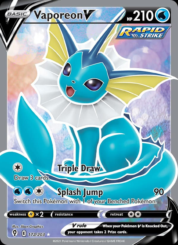 Vaporeon V 172/203 Evolving Skies (EN)