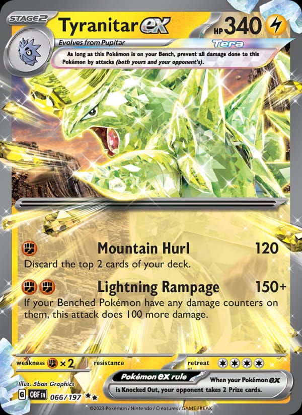 Tyranitar ex 066/197 Obsidian Flames (EN)