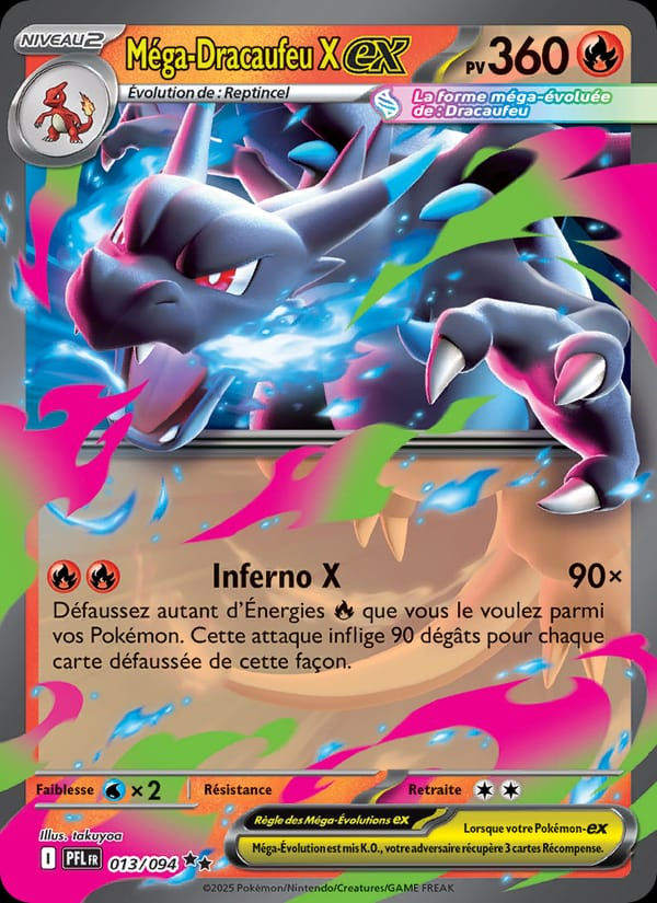 Méga-Dracaufeu X-ex 013/094 Flammes Fantasmagoriques (FR)