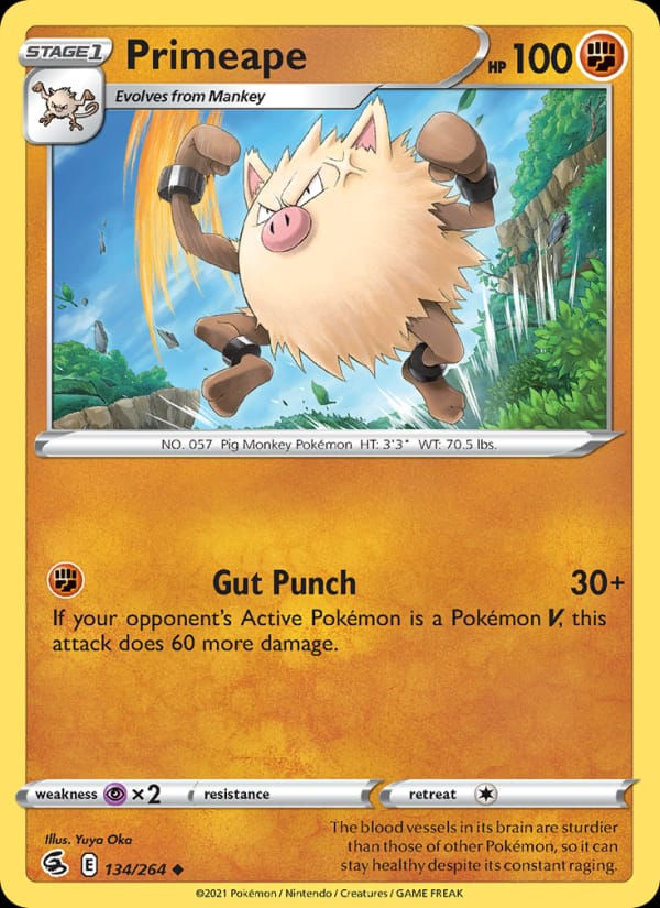 Primeape 134/264 Fusion Strike (EN)