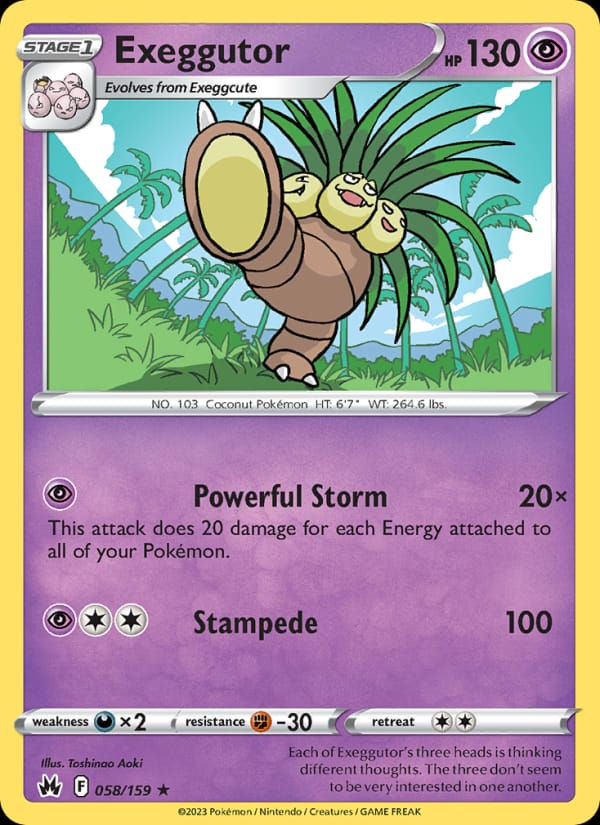 Exeggutor 058/159 Crown Zenith (EN)